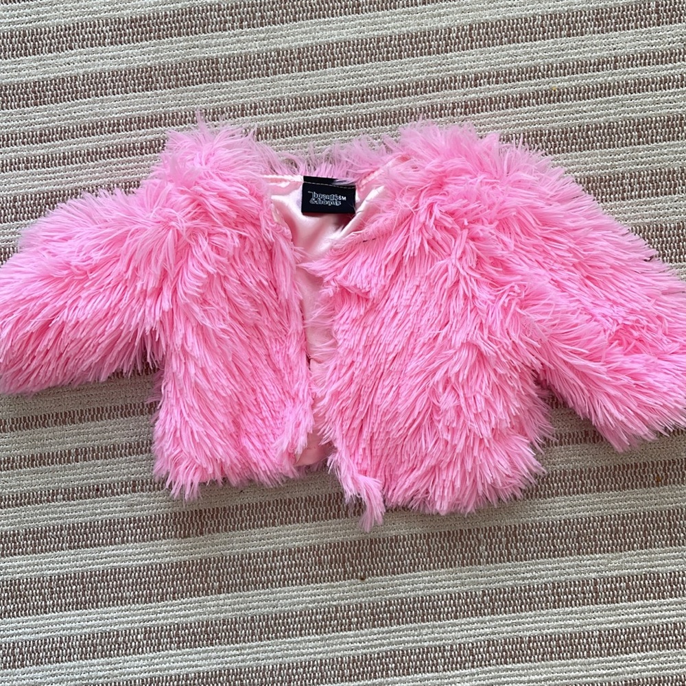 Faux fur shaggy jacket